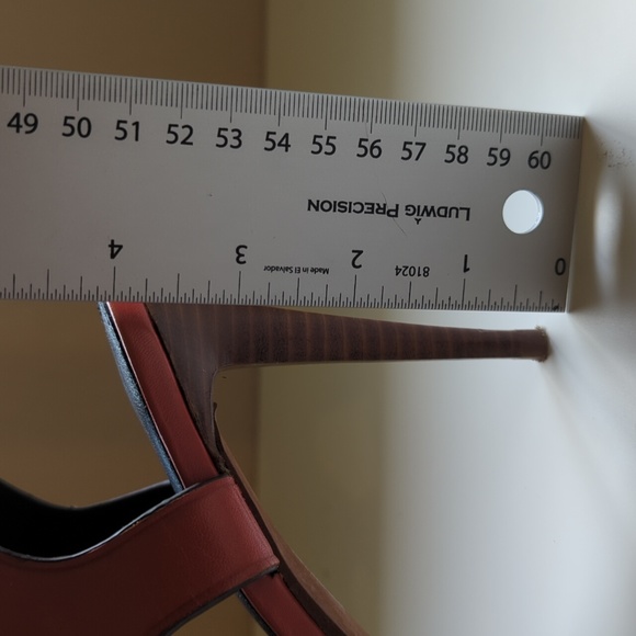 COACH Red Izzy Stiletto Heels - Picture 11 of 11